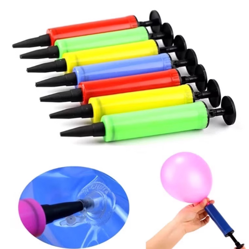 Balloon Pump Hand - 1pc Random Color Portable Mini Inflator