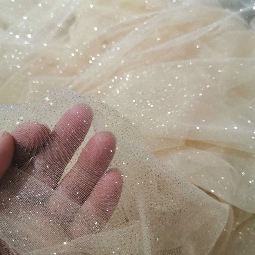 Glitter Tablecloth - New 45cmX150cm Mesh Sparkle Fabric Soft