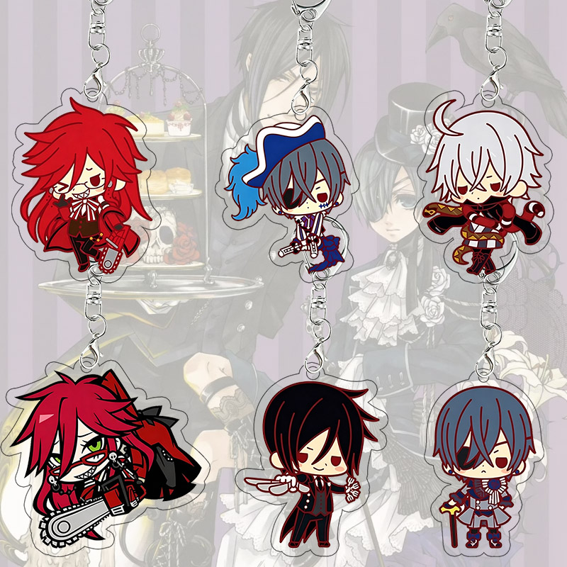 Event Supplies - Black Butler Acrylic Keychain Grell Sutcliff