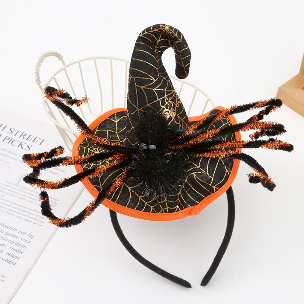 Party Hat Cone - Interesting Spider Halloween Witch Hat Headband