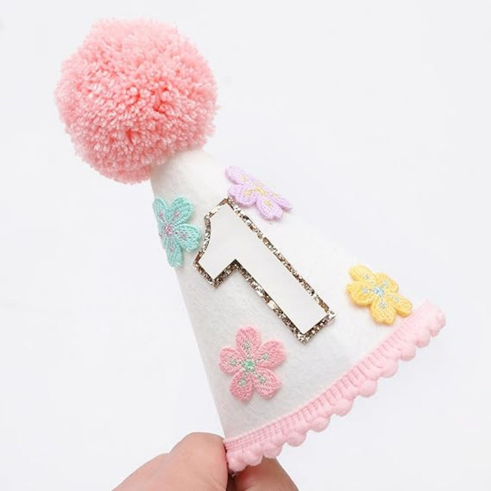 Colorful Floral Cone-Shaped Bi - Party Hat Cone review and price