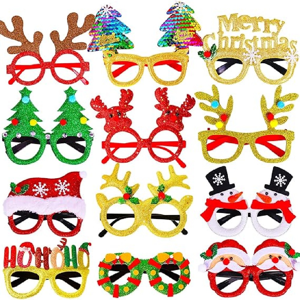 1 Pack Christmas Party Glasses - Photo Booth Frame review and price