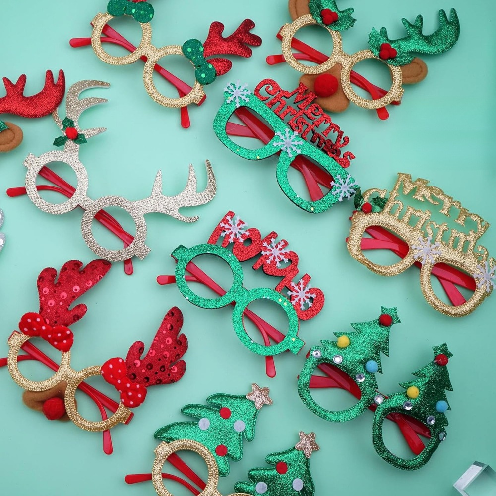 1 Pack Christmas Party Glasses - Photo Booth Frame review and price