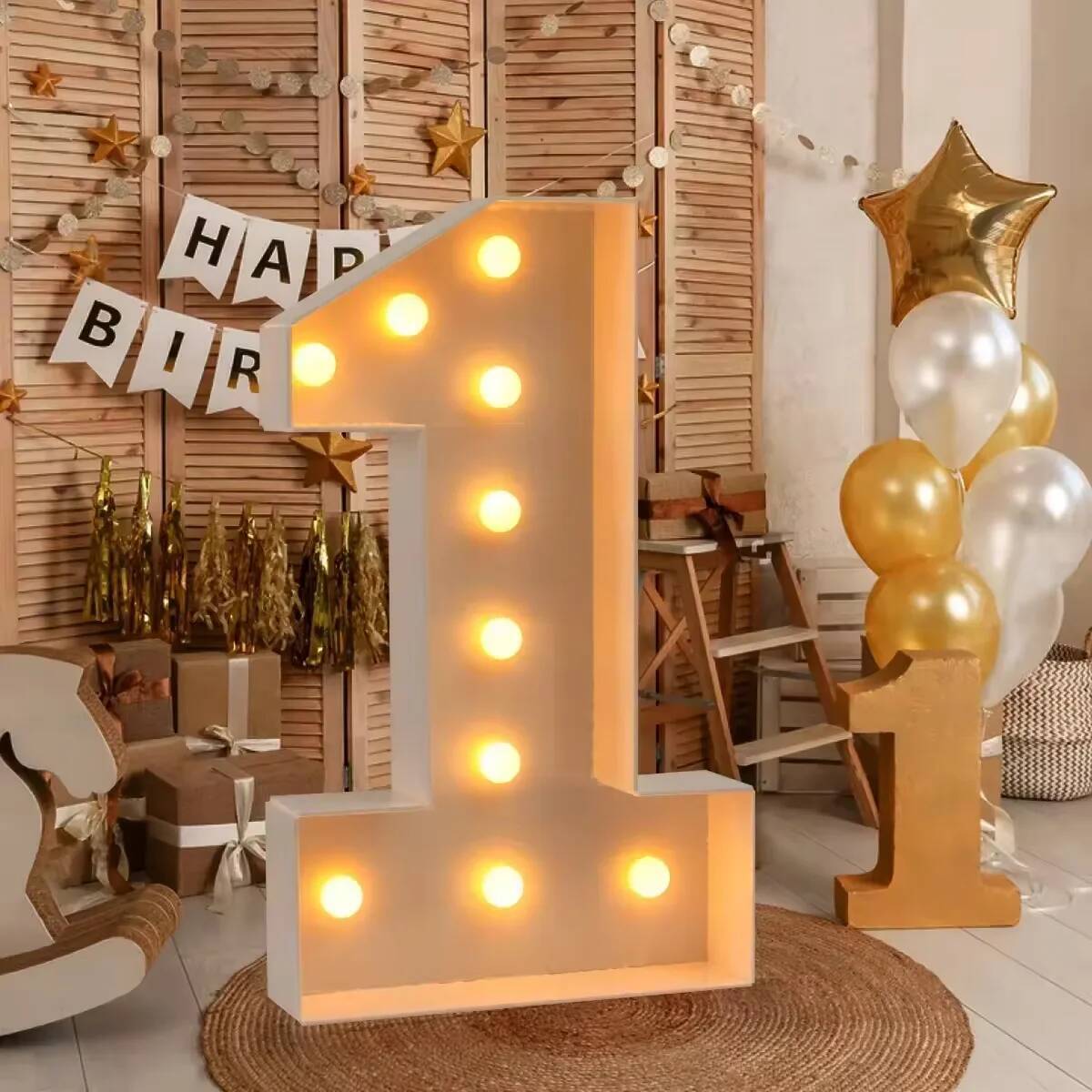 Giant Number Led Light for Kid - Led Balloon Light review and price