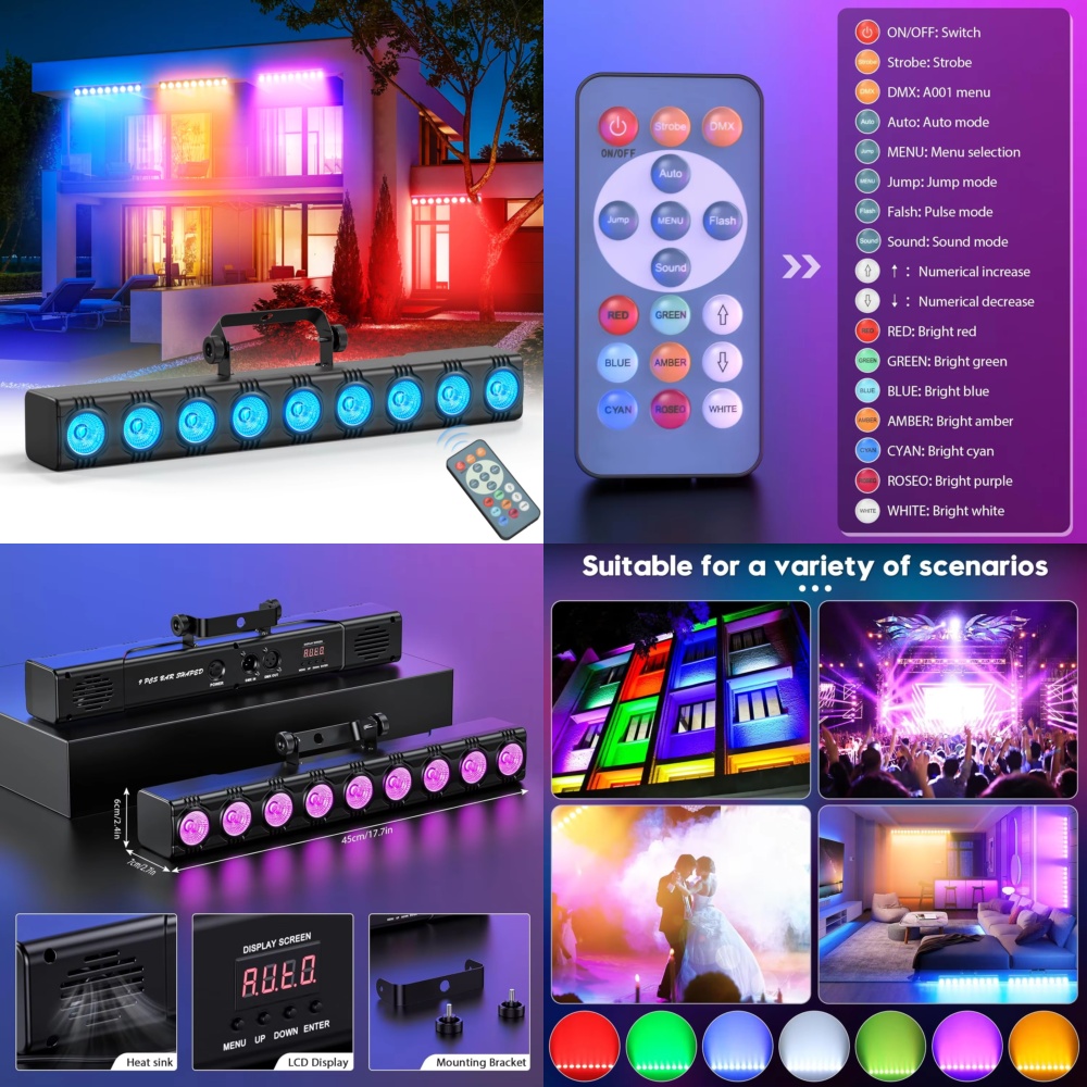 36W RGB Wall Washer Flood Ligh - Event Party Dj review and price