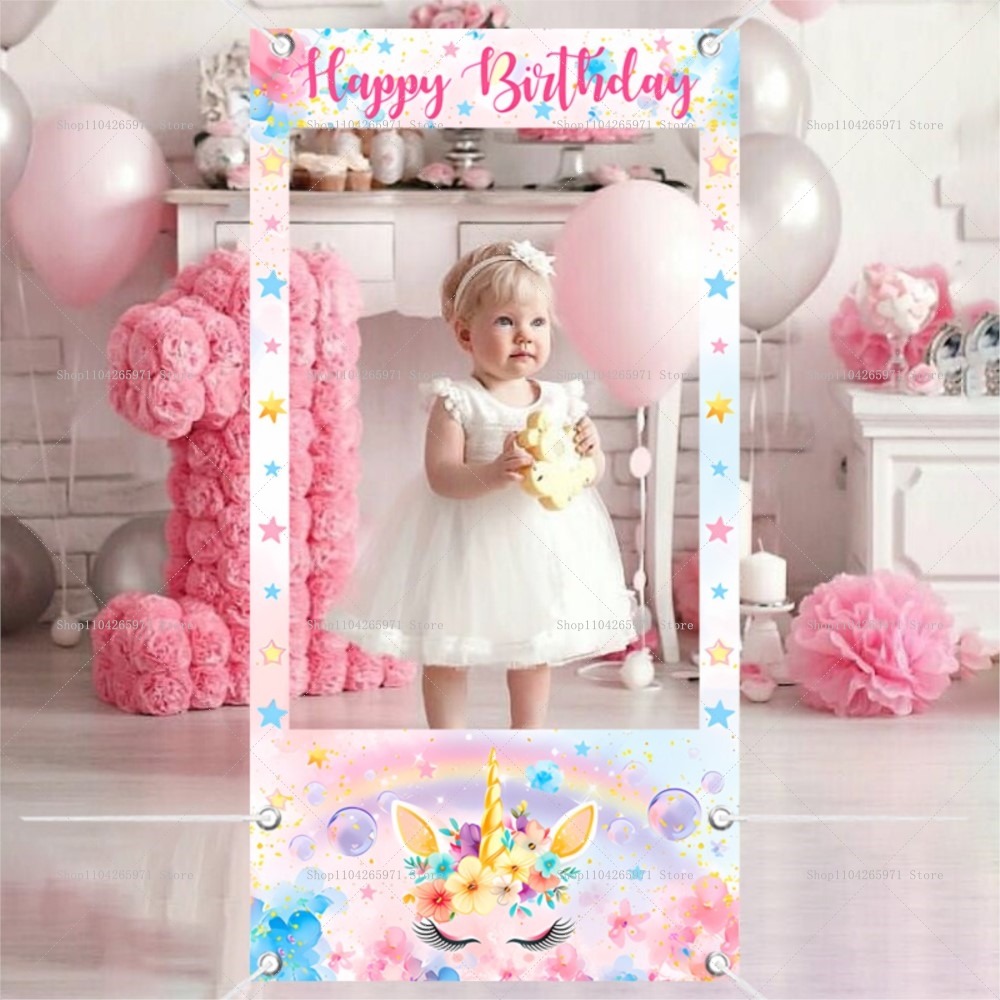Unicorn Theme Photo Booth Fram - Photo Booth Frame review and price