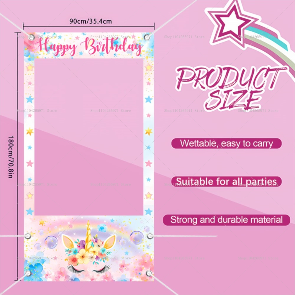 Unicorn Theme Photo Booth Fram - Photo Booth Frame review and price
