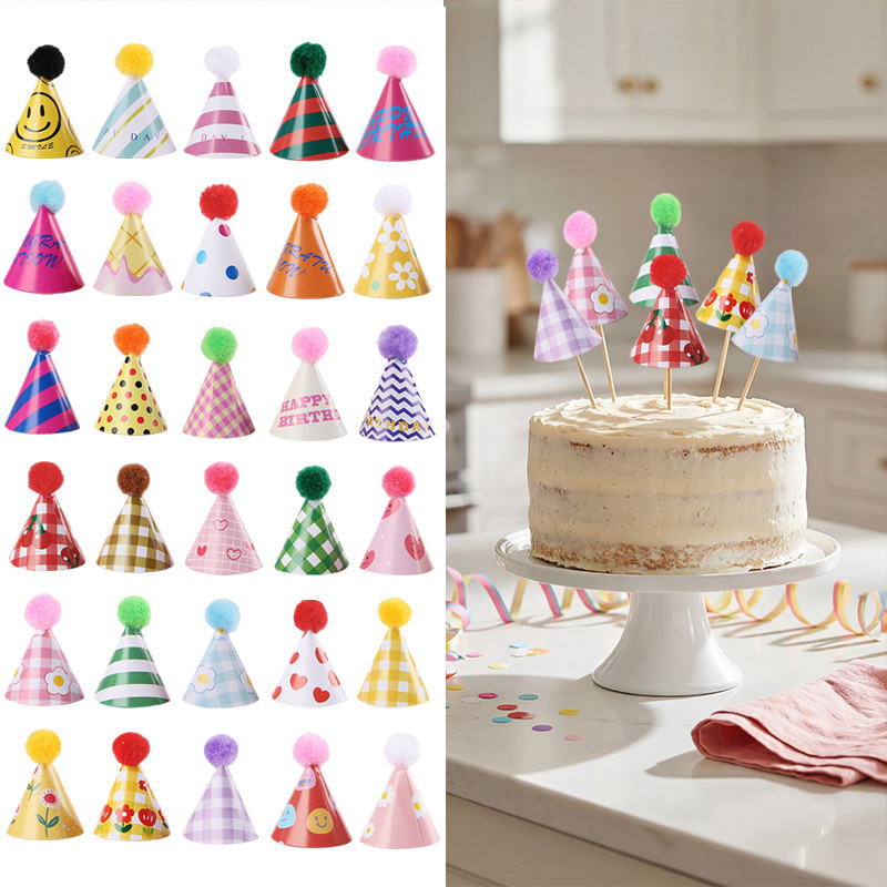 15/30Pcs Mini Party Hats Cake  - Party Hat Cone review and price