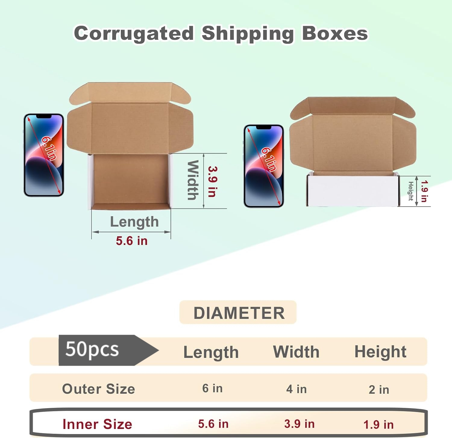 50pcs 6x4x2 Inches Black Small - Event Party Box review and price