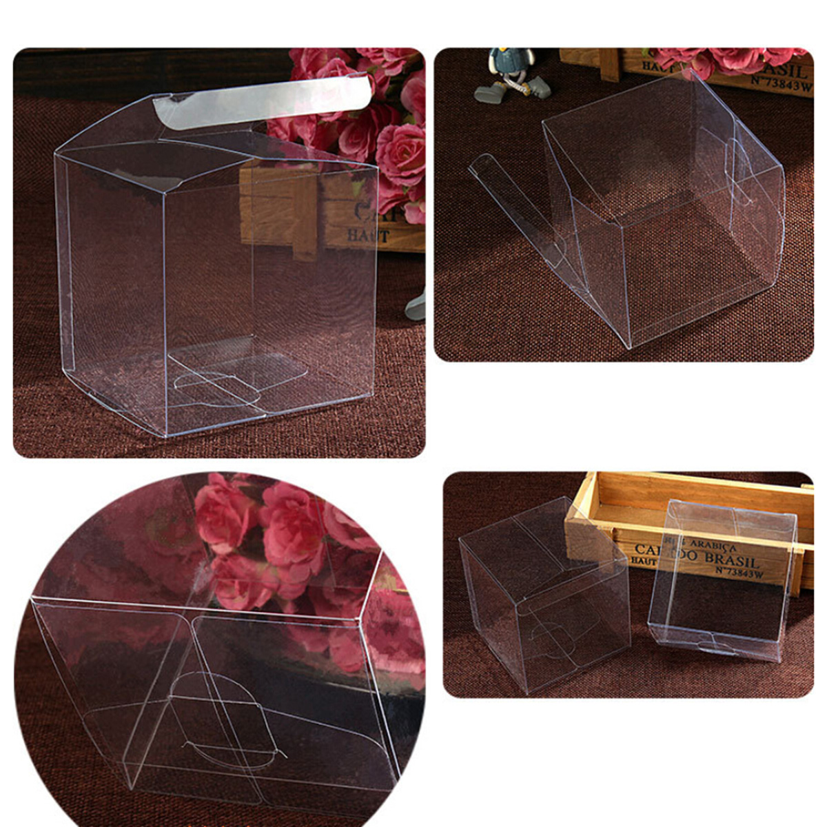 50pcs Clear PVC Plastic Boxes  - Event Party Box review and price