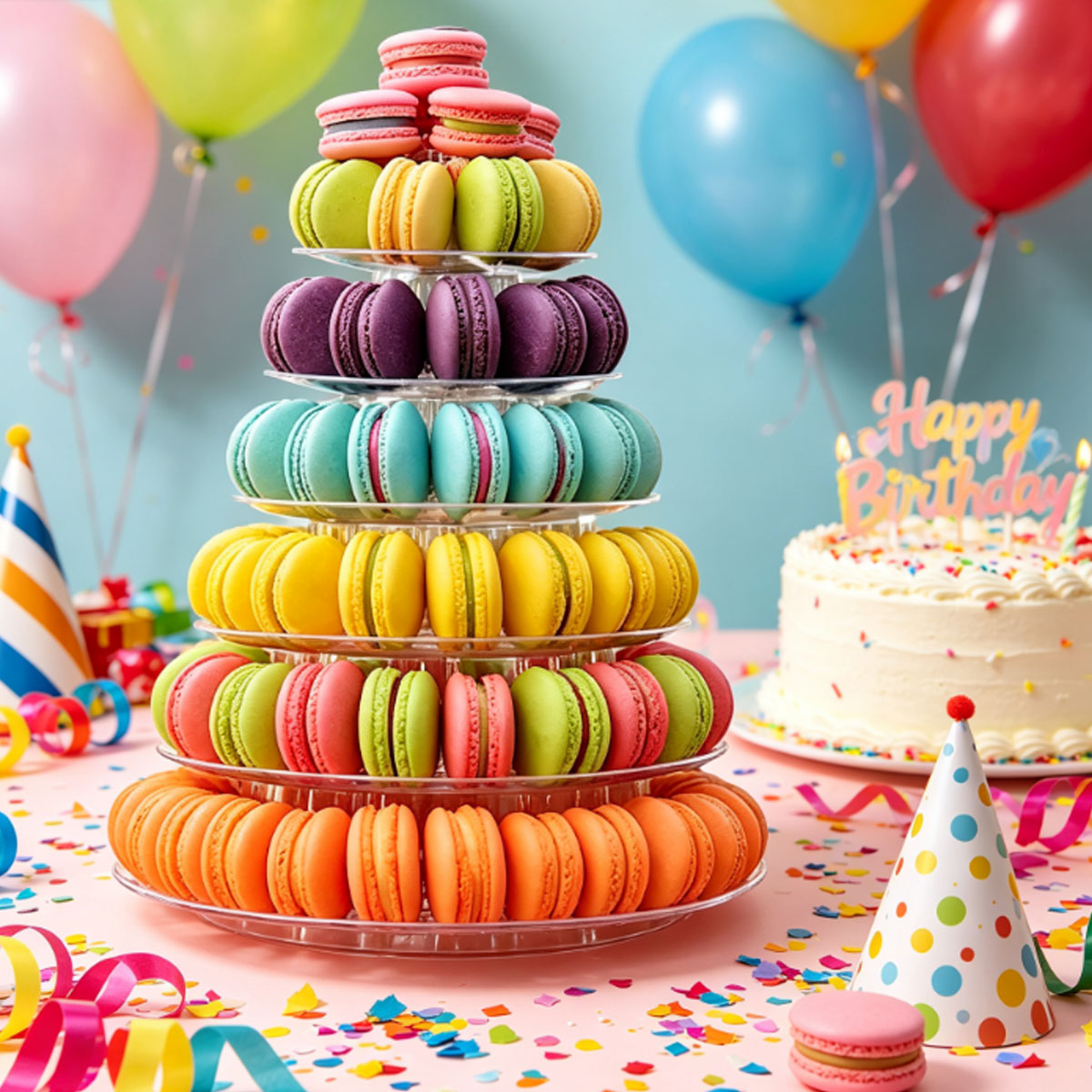 1PC 6-Tier Round Plastic Clear - Cupcake Stand Tier review and price