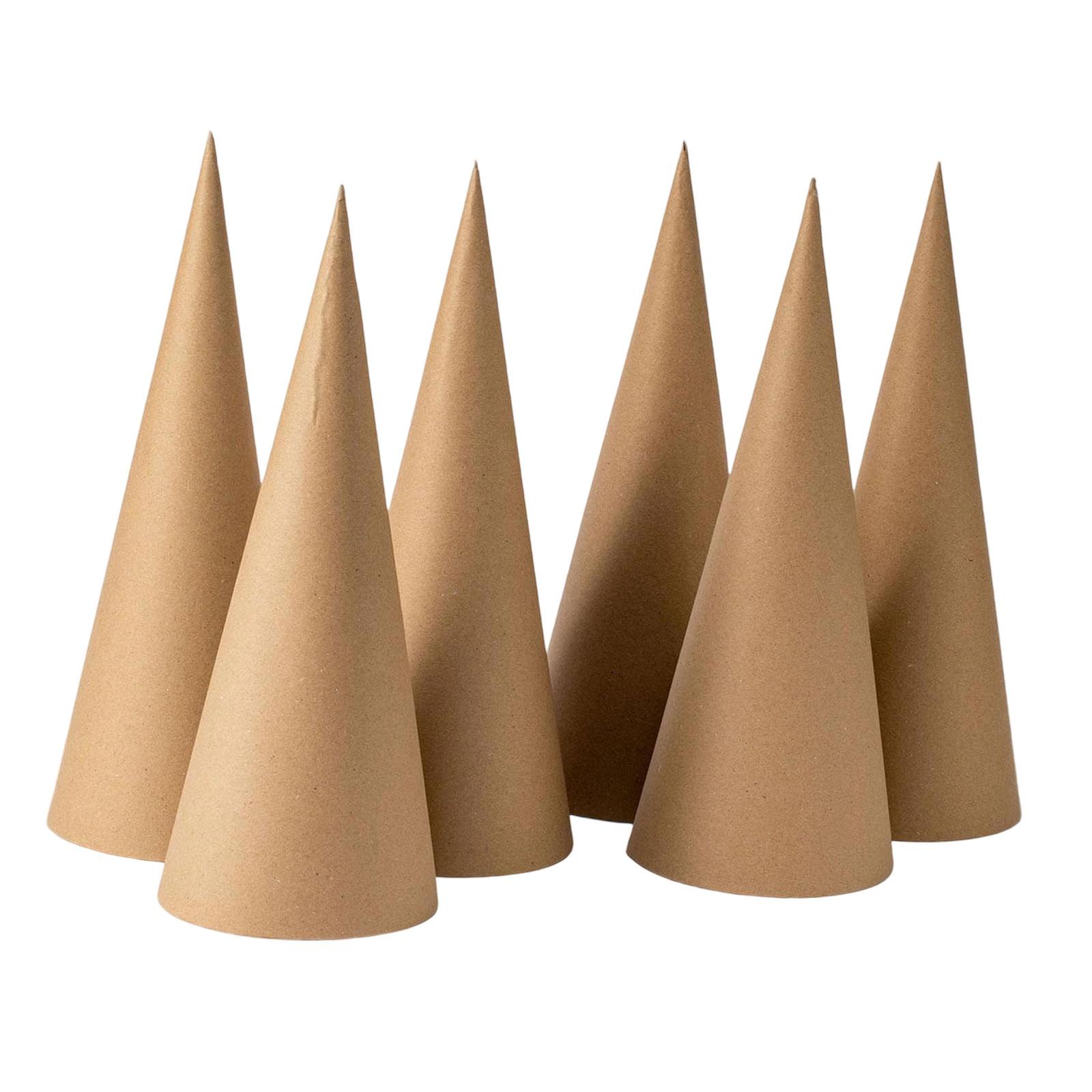 6Pcs Kraft Paper Mache Cones,C - Party Hat Cone review and price