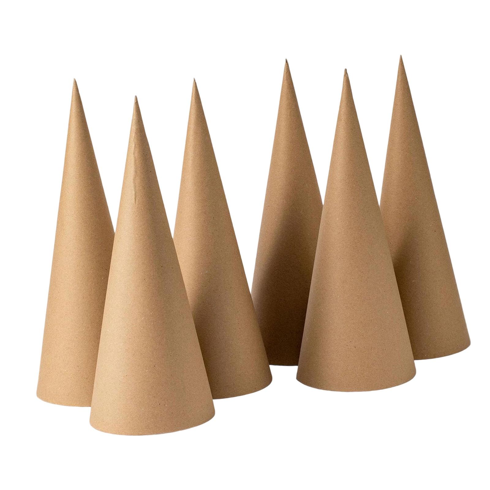 6Pcs Kraft Paper Mache Cones,C - Party Hat Cone review and price