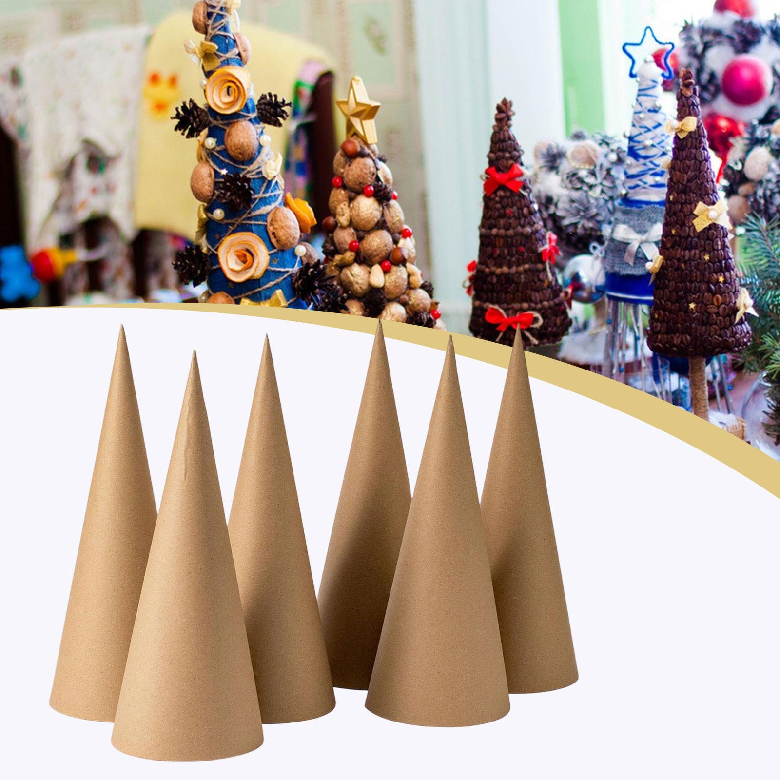 6Pcs Kraft Paper Mache Cones,C - Party Hat Cone review and price