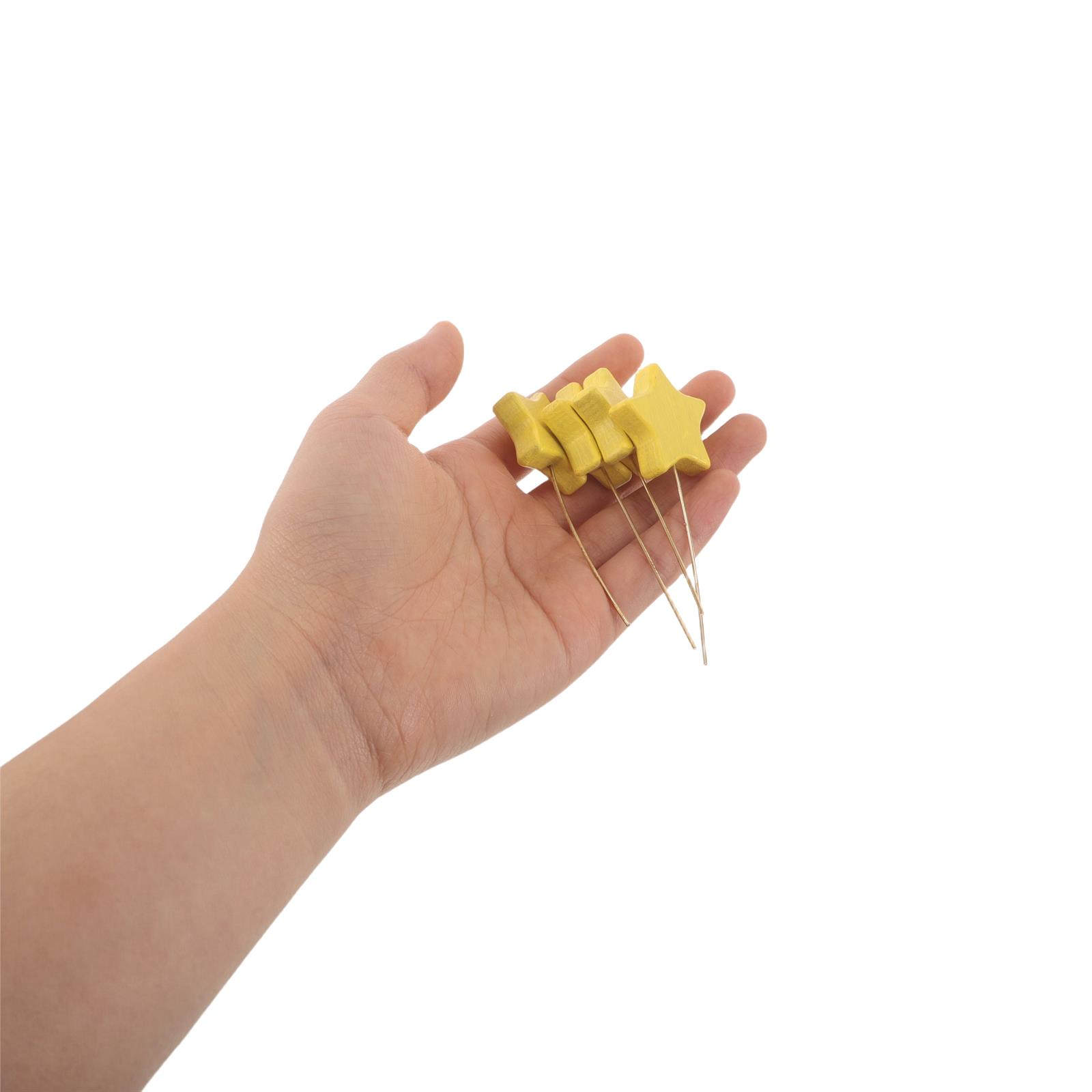 6Pcs Mini Wood Star Picks Five - Centerpiece Stick review and price
