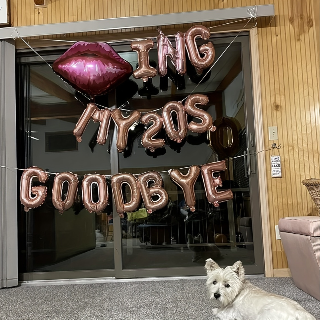 Kissing My 20s Goodbye Decorat - Party Banner Gold review and price