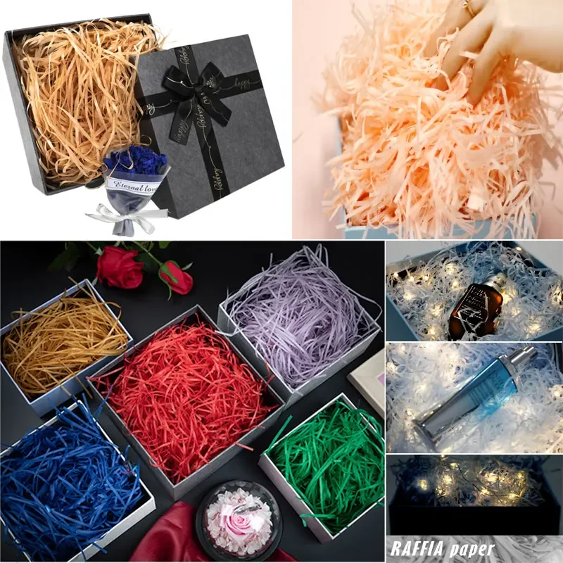 100g raffi Colorful Shredded C - Paper Straw Color review and price