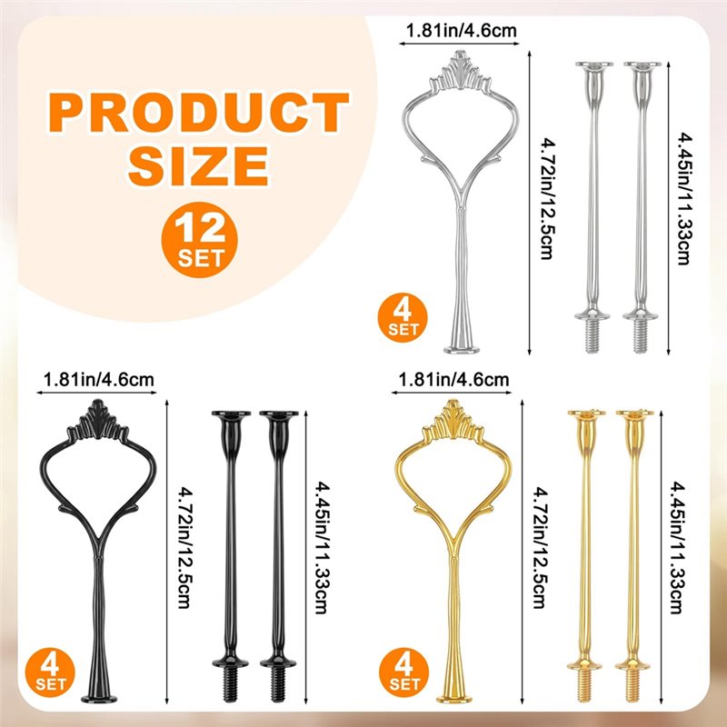 ABVC Hardware Kit 12 Sets 3 Ti - Cupcake Stand Tier review and price