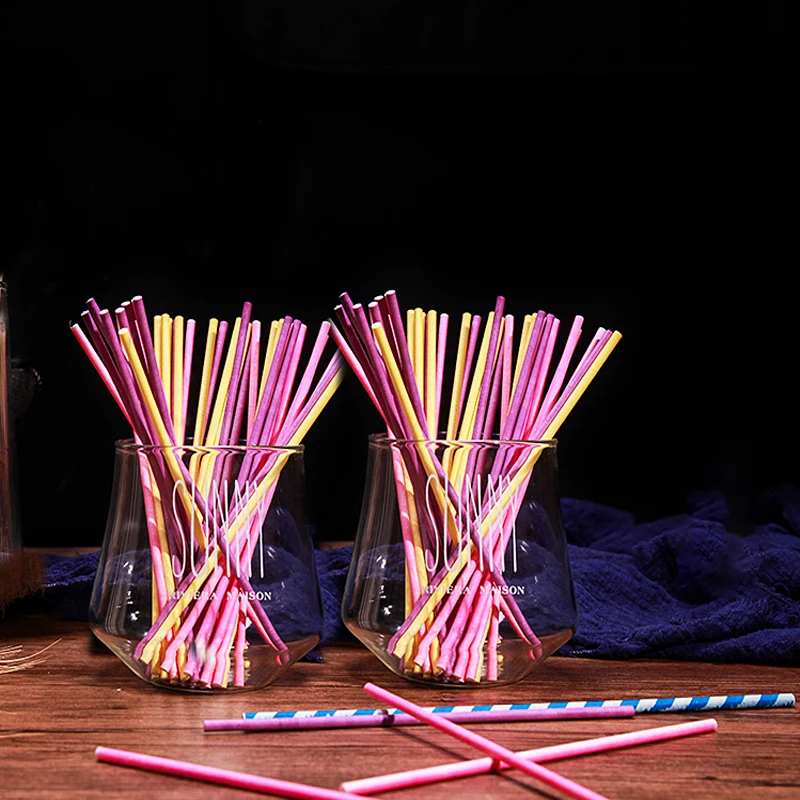 100Pcs/Lot Paper Lollipop Stic - Paper Straw Color review and price