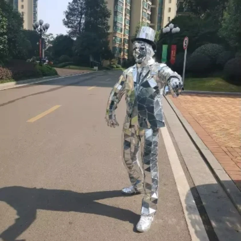 Mirror Man Costume Sliver glas - Event Party Dj review and price