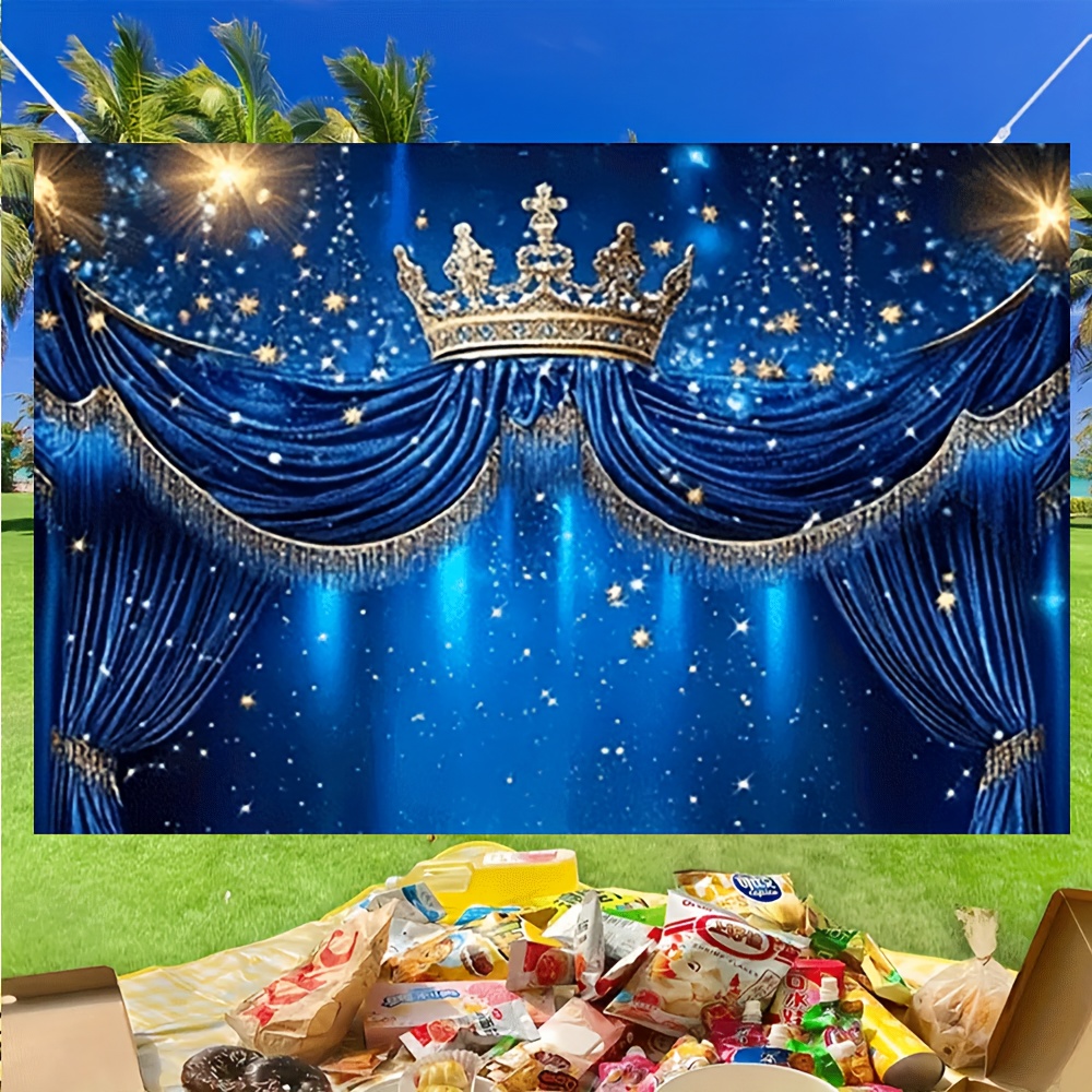 1 Royal Blue Gold Starlight Ba - Party Banner Gold review and price
