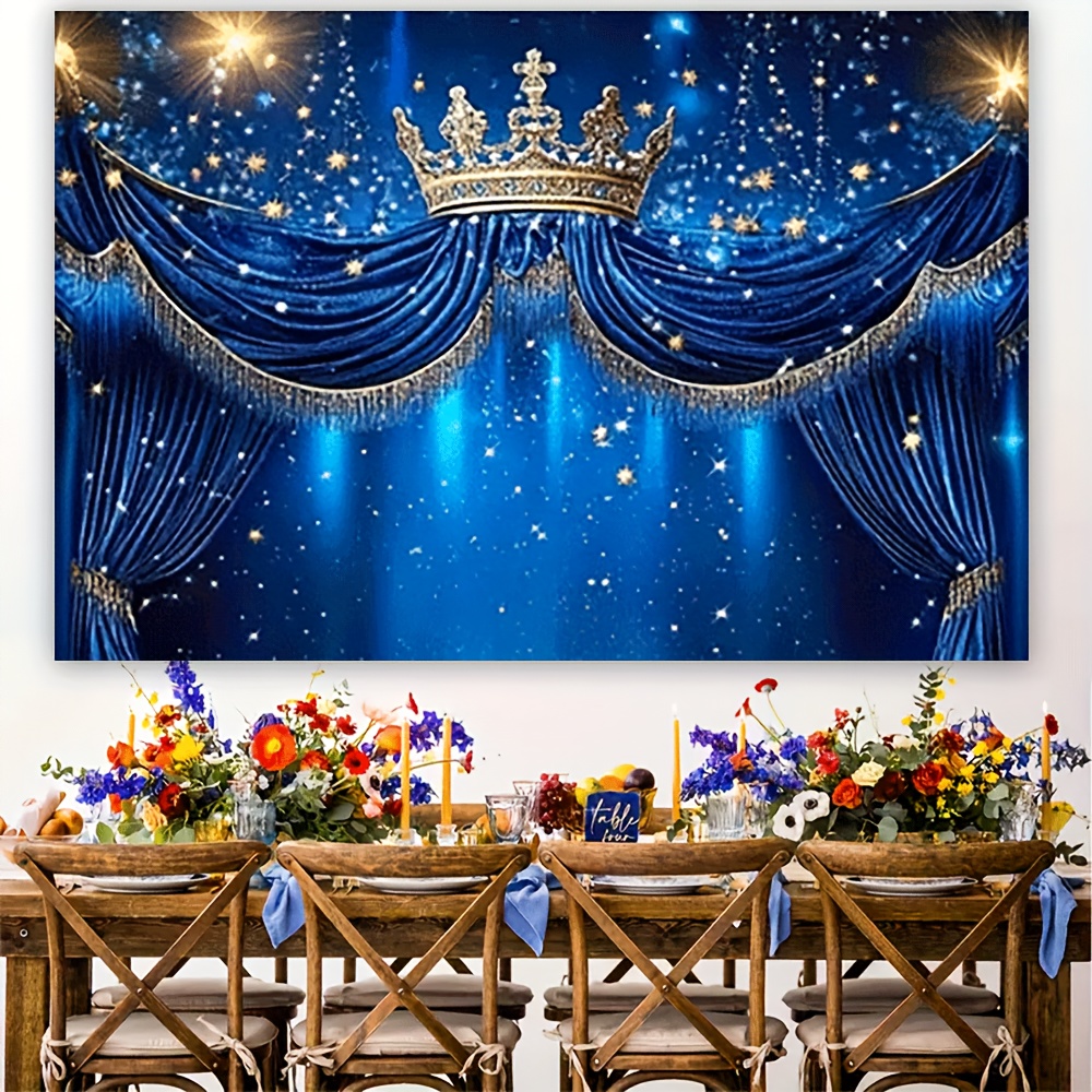 1 Royal Blue Gold Starlight Ba - Party Banner Gold review and price